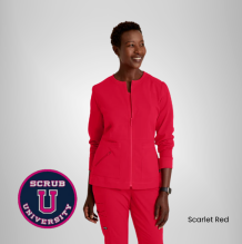Grey's Anatomy By Barco Millie 3-Pocket Crewneck Scrub Jacket 2