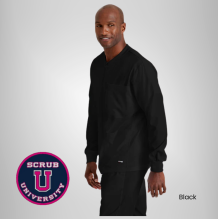 Grey's Anatomy By Barco React 5-Pocket Crewneck Warmup Scrub Jacket 2