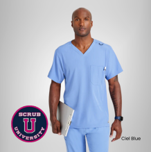 Structure 1-Pocket V-Neck Scrub Top 9