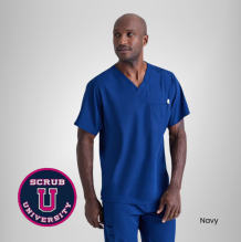Structure 1-Pocket V-Neck Scrub Top 10