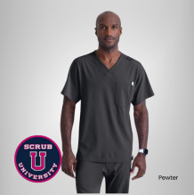 Structure 1-Pocket V-Neck Scrub Top 12