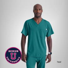 Structure 1-Pocket V-Neck Scrub Top 4
