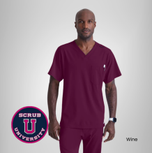 Structure 1-Pocket V-Neck Scrub Top 14