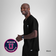 Structure 1-Pocket V-Neck Scrub Top 2
