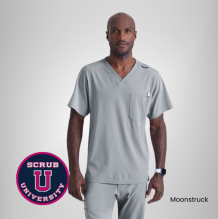 Structure 1-Pocket V-Neck Scrub Top 16