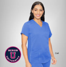 Med Couture Touch V-neck Shirttail Top | 7459 20
