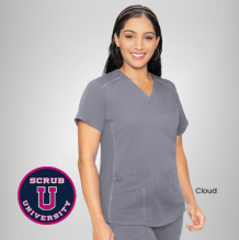Med Couture Touch V-neck Shirttail Top | 7459 19