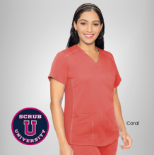 Med Couture Touch V-neck Shirttail Top | 7459 18