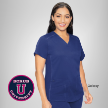 Med Couture Touch V-neck Shirttail Top | 7459 16