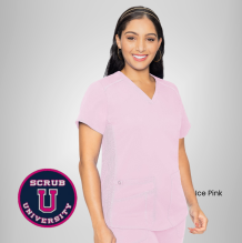 Med Couture Touch V-neck Shirttail Top | 7459 14