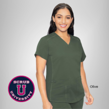 Med Couture Touch V-neck Shirttail Top | 7459 11