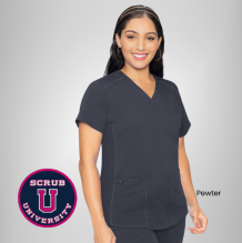Med Couture Touch V-neck Shirttail Top | 7459 9