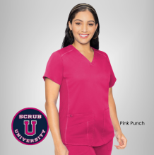 Med Couture Touch V-neck Shirttail Top | 7459 8