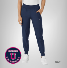 Wink Women's Comfort Waist Cargo Jogger Scrub Pant 10