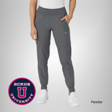 Wink Women's Comfort Waist Cargo Jogger Scrub Pant 8