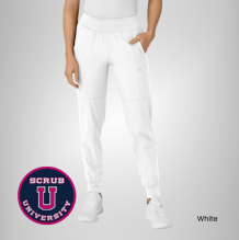 Wink Women's Comfort Waist Cargo Jogger Scrub Pant 4