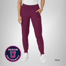 Wink Women's Comfort Waist Cargo Jogger Scrub Pant 3