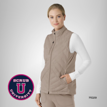Wink Women's Quilted Scrub Vest 2