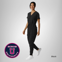 Wink Women's Renew Cargo Jogger Scrub Jumpsuit 3
