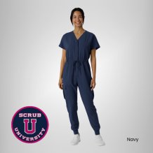 Wink Women's Renew Cargo Jogger Scrub Jumpsuit 6