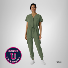 Wink Women's Renew Cargo Jogger Scrub Jumpsuit 5