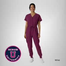 Wink Women's Renew Cargo Jogger Scrub Jumpsuit 4