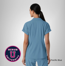 Wink Women's Renew Flex-N-Reach Collar Scrub Top 2