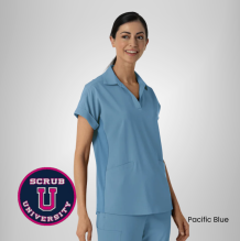 Wink Women's Renew Flex-N-Reach Collar Scrub Top 3