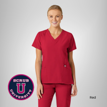 Wink Women's Stylized V-Neck Scrub Top 7