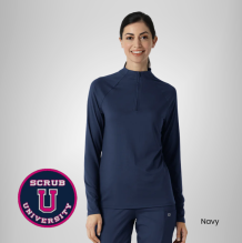Wink Women's Watch Window Quarter Zip Top 5