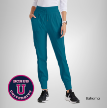 Carly 7-Pocket Mid Rise Jogger Scrub Pant 10