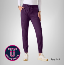 Carly 7-Pocket Mid Rise Jogger Scrub Pant 4