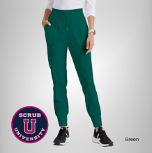 Carly 7-Pocket Mid Rise Jogger Scrub Pant 7