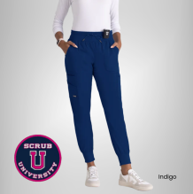 Carly 7-Pocket Mid Rise Jogger Scrub Pant 12