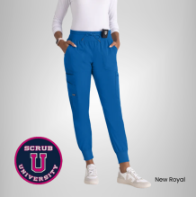 Carly 7-Pocket Mid Rise Jogger Scrub Pant 5