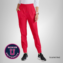 Carly 7-Pocket Mid Rise Jogger Scrub Pant 8