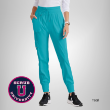 Carly 7-Pocket Mid Rise Jogger Scrub Pant 9