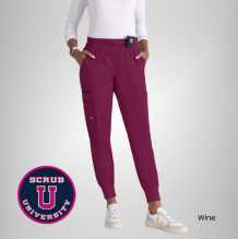 Carly 7-Pocket Mid Rise Jogger Scrub Pant 13