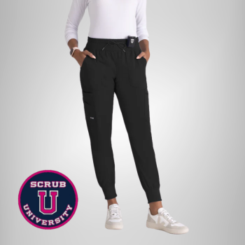 Carly 7-Pocket Mid Rise Jogger Scrub Pant