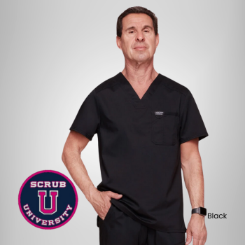Cherokee Revolution Men's V-Neck Solid Scrub Top