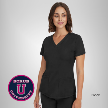Healing Hands Women's Monica V-Neck Solid Scrub Top