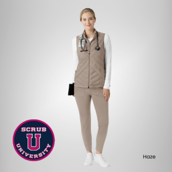 Wink Women's Quilted Scrub Vest
