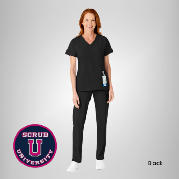 Wink Women's Flat Front Cargo Scrub Pant