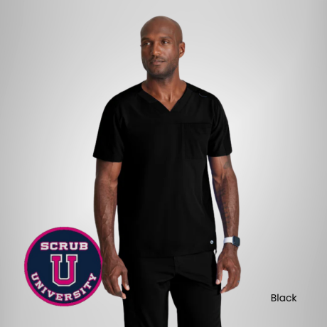 Barco One Velocity 2-Pocket V-Neck Scrub Top 1