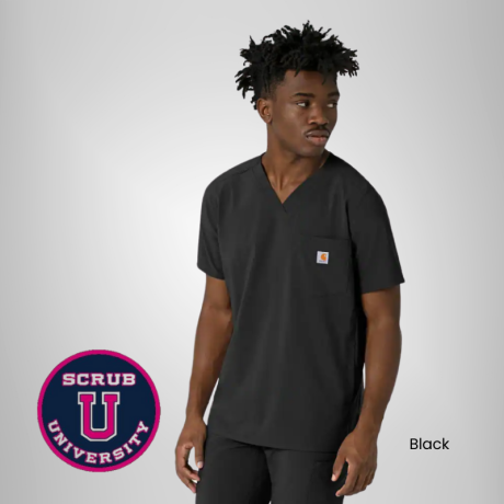Carhartt Force Cross-Flex Men's V-Neck Scrub Top 1