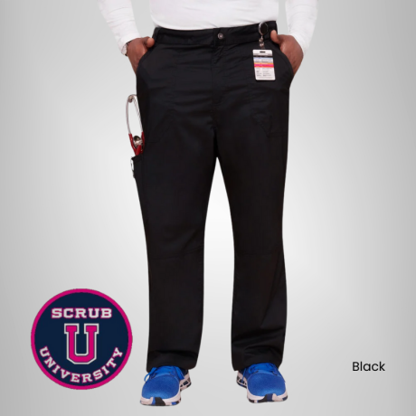 Cherokee Revolution Men's Zip Fly Cargo Scrub Pant 1