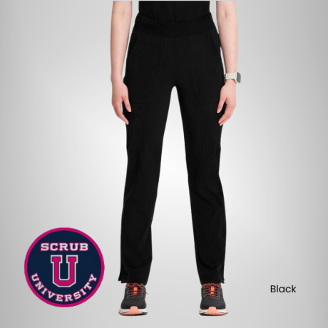 Infinity Women's Mid Rise Tapered Leg Pull-On Scrub Pant 1
