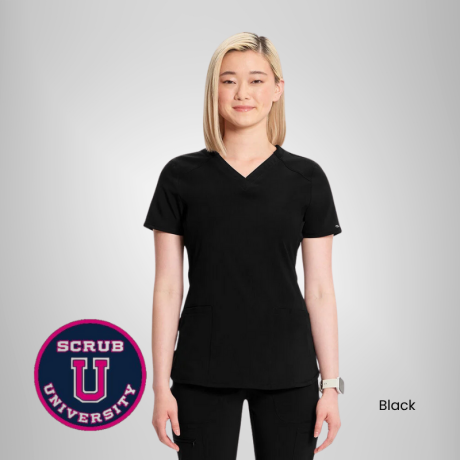 Infinity Women's V-Neck Solid Scrub Top 1